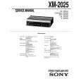 SONY XM-2025 Service Manual SONY XM-2025 Service Manual