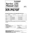 PIONEER XRP670F Service Manual PIONEER XRP670F Service Manual