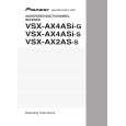 PIONEER VSX-AX4ASI-G/FXJ Owners Manual PIONEER VSX-AX4ASI-G/FXJ Owners Manual