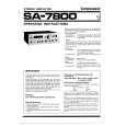 PIONEER SA-7800 Owners Manual PIONEER SA-7800 Owners Manual