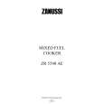 ZANUSSI ZR5540AE Owners Manual ZANUSSI ZR5540AE Owners Manual