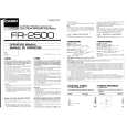 CASIO FR2500 Owners Manual CASIO FR2500 Owners Manual