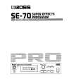 BOSS SE-70 Owners Manual BOSS SE-70 Owners Manual
