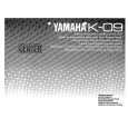YAMAHA K-09 Owners Manual YAMAHA K-09 Owners Manual
