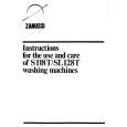 ZANUSSI S118T Owners Manual ZANUSSI S118T Owners Manual
