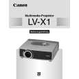 CANON LV-X1 Owners Manual CANON LV-X1 Owners Manual