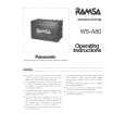 PANASONIC WSA80 Owners Manual PANASONIC WSA80 Owners Manual