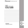 PIONEER CDJ-200/WAXJ Owners Manual PIONEER CDJ-200/WAXJ Owners Manual