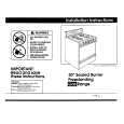 WHIRLPOOL SF337PEYN1 Installation Manual WHIRLPOOL SF337PEYN1 Installation Manual