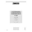 ZANUSSI F1646 Owners Manual ZANUSSI F1646 Owners Manual