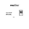 ELECTROLUX EFG502 Owners Manual ELECTROLUX EFG502 Owners Manual