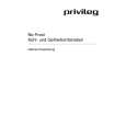 PRIVILEG 323.412-7 Owners Manual PRIVILEG 323.412-7 Owners Manual