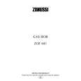 ZANUSSI ZGF681ICX Owners Manual ZANUSSI ZGF681ICX Owners Manual