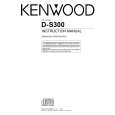 KENWOOD D-S300 Owners Manual KENWOOD D-S300 Owners Manual