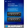 BLAUPUNKT Venice Beach CD34 Owners Manual BLAUPUNKT Venice Beach CD34 Owners Manual