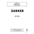 ZANKER VK500 Owners Manual ZANKER VK500 Owners Manual