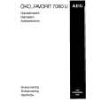 AEG FAV7080U Owners Manual AEG FAV7080U Owners Manual