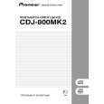 PIONEER CDJ-800MK2/WYSXJ5 Owners Manual PIONEER CDJ-800MK2/WYSXJ5 Owners Manual