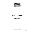 ZANUSSI ZCG531X Owners Manual ZANUSSI ZCG531X Owners Manual