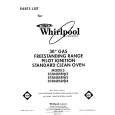WHIRLPOOL SF3040SRW3 Parts Catalog WHIRLPOOL SF3040SRW3 Parts Catalog