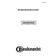 BAUKNECHT WA7560 Owners Manual BAUKNECHT WA7560 Owners Manual