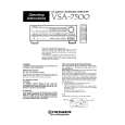 PIONEER VSA-7500 Owners Manual PIONEER VSA-7500 Owners Manual