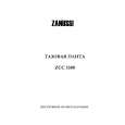 ZANUSSI ZCC5500 Owners Manual ZANUSSI ZCC5500 Owners Manual