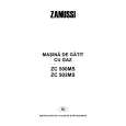 ZANUSSI ZC502MS Owners Manual ZANUSSI ZC502MS Owners Manual