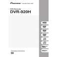 PIONEER DVR-920H-S Owners Manual PIONEER DVR-920H-S Owners Manual