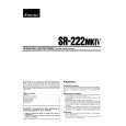 SANSUI SR-222MKIV Owners Manual SANSUI SR-222MKIV Owners Manual