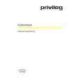 PRIVILEG 058.998-6 Owners Manual PRIVILEG 058.998-6 Owners Manual