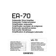 ONKYO EA70 Owners Manual ONKYO EA70 Owners Manual