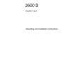AEG 2600D-A/AUS Owners Manual AEG 2600D-A/AUS Owners Manual