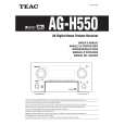 TEAC AG-H550 Owners Manual TEAC AG-H550 Owners Manual