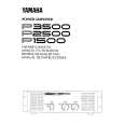 YAMAHA P1500 Owners Manual YAMAHA P1500 Owners Manual
