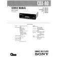 SONY CDX80 Service Manual SONY CDX80 Service Manual