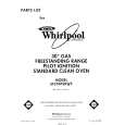 WHIRLPOOL SF310PSRW5 Parts Catalog WHIRLPOOL SF310PSRW5 Parts Catalog