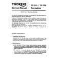 THORENS TD110 Service Manual THORENS TD110 Service Manual
