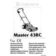 HUSQVARNA MASTER43RC Owners Manual HUSQVARNA MASTER43RC Owners Manual