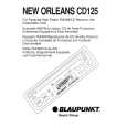 BLAUPUNKT NEW ORLEANS CD125 Owners Manual BLAUPUNKT NEW ORLEANS CD125 Owners Manual