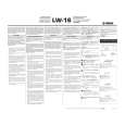 YAMAHA LW-16 Owners Manual YAMAHA LW-16 Owners Manual