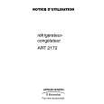ARTHUR MARTIN ELECTROLUX ART2172 Owners Manual ARTHUR MARTIN ELECTROLUX ART2172 Owners Manual