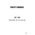 TRICITY BENDIX BF420 Owners Manual TRICITY BENDIX BF420 Owners Manual