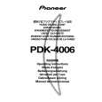 PIONEER PDK-4006 Owners Manual PIONEER PDK-4006 Owners Manual