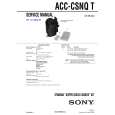 SONY ACCCSNQT Service Manual SONY ACCCSNQT Service Manual