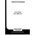 ARTHUR MARTIN ELECTROLUX AW2080AA Owners Manual ARTHUR MARTIN ELECTROLUX AW2080AA Owners Manual