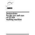 ZANUSSI ZT938 Owners Manual ZANUSSI ZT938 Owners Manual