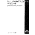 AEG LAV7553-W Owners Manual AEG LAV7553-W Owners Manual