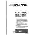 ALPINE CDE-7826R Owners Manual ALPINE CDE-7826R Owners Manual