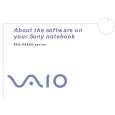 SONY PCG-FX801 VAIO Software Manual SONY PCG-FX801 VAIO Software Manual